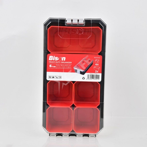 [Sale Lễ 2/9] Hộp Đựng Linh Kiện 6 Ngăn Bison BS011032