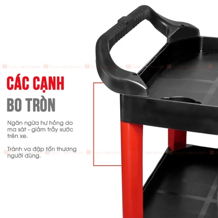 [Sale 25/9] Xe Đẩy Dụng Cụ 3 Tầng Bison BS900VS5 Chính Hãng
