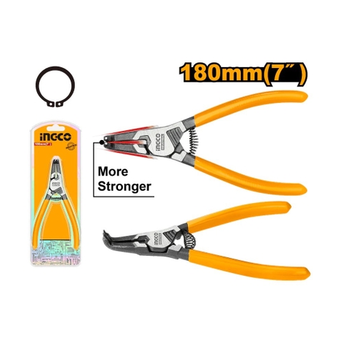 Kềm Mở Phe Vòng Ngoài Mũi Cong 7''/180mm INGCO HCCP261802
