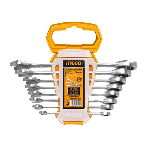 Bộ 8 Cờ Lê Miệng Vòng Hai Chiều 8-19mm INGCO HKSPAR1082