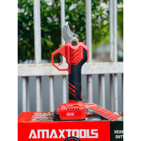 Kéo Cắt Cành Không Dây Amaxtools AKCC35A-SM 21V, Lưỡi Cắt 35mm