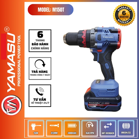 Máy Khoan Vít Pin 21V Ø13 Yamasu YMS-M150T