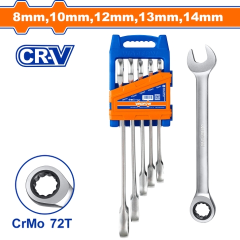 Bộ 5 Cờ Lê Vòng Miệng Tự Động 8-14mm WADFOW WSP4205