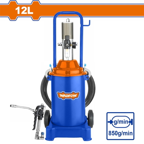 Máy Bơm Mỡ Bôi Trơn Dùng Khí 12L WADFOW WAL1A12