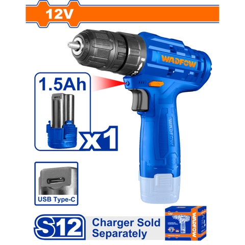 Máy khoan dùng pin Lithium-ion 12V (không gồm đầu sạc) WadFow WCDS510