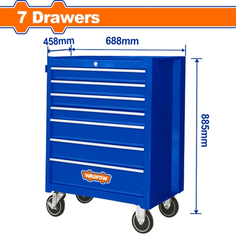 [Sale 25/9] Tủ Dụng Cụ 7 Ngăn Wadfow WCS2A07 688x458x735mm