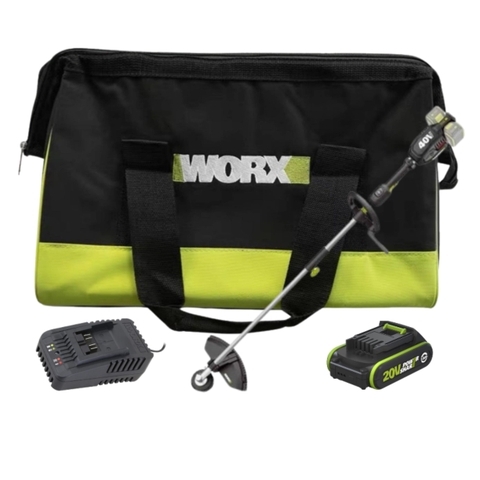 Máy Cắt Cỏ Dùng Pin 40V (1 pin 2.0Ah, 1 sạc 2A, túi vải) Worx WD184.12.2B