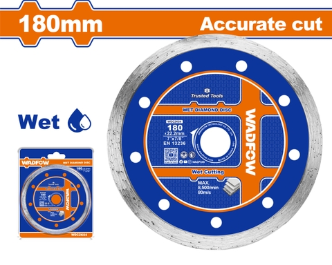 Lưỡi cắt gạch ướt 180x22.2mm WadFow WDC2K04