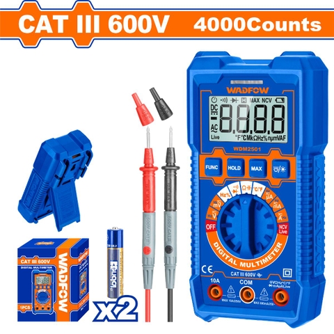 Đồng hồ vạn năng 600V-4000 số đếm WadFow WDM2501