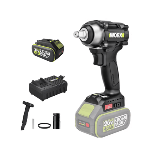 Máy Khoan Pin 20V (1 Pin 5.0Ah, 1 Sạc 6A, Túi Vải) Worx WE272.15.6B
