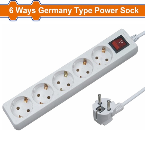 Ổ Cắm Điện 6 Cổng WADFOW WEJ7306