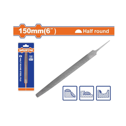 Giũa Thép Bán Nguyệt 150mm(6