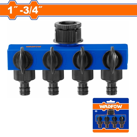 Đầu Nối ống Nhựa 1 inch Và 4 Đầu 3/4 inch WADFOW WHHC1402