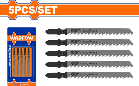 Bộ 5 lưỡi cưa lọng cắt sạch (cưa gỗ) WadFow WJB101D