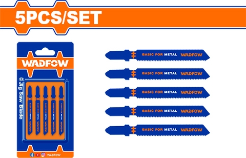 Bộ 5 lưỡi cưa lọng (cưa kim loại) 50mm, 12TPI WadFow WJB118B
