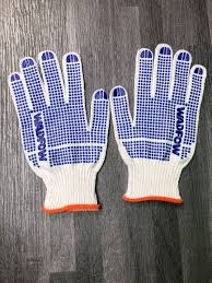 Găng tay dệt kim & có đốm chấm nhựa PVC XL WKG1801