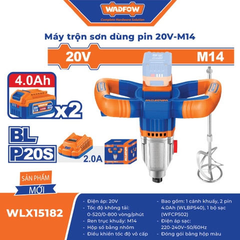 Máy Trộn Sơn Dùng Pin 20V M14 WADFOW WLX15182