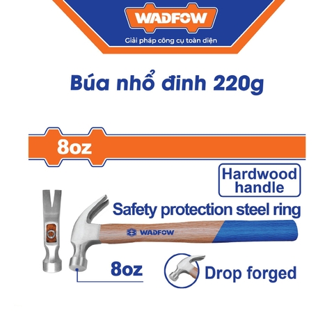 Búa Nhổ Đinh 220g WADFOW WMB3308