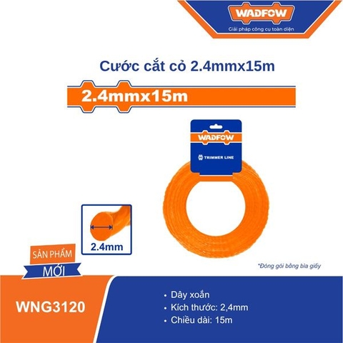Cước Cắt Cỏ 2.4mmx15m WADFOW WNG3120