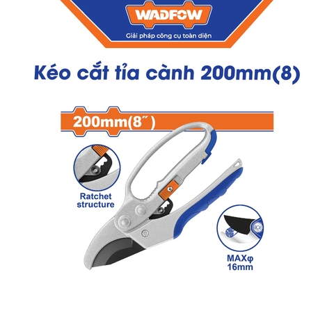 Kéo Cắt Tỉa Cành Tay Cầm Nhôm 200mm(8 inch) WADFOW WPA1E03
