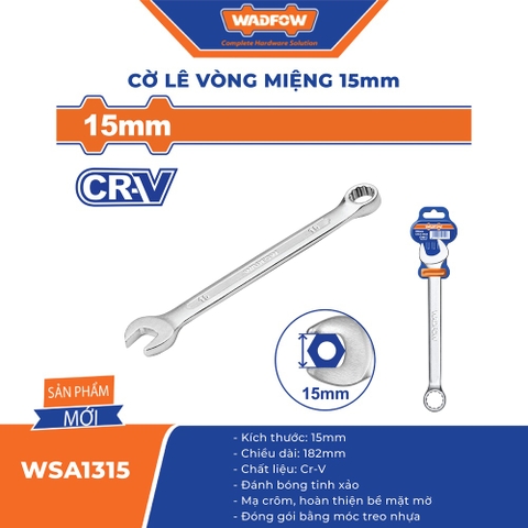 Cờ Lê Vòng Miệng 15mm WADFOW WSA1315