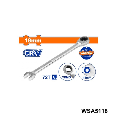 Cờ Lê Vòng Miệng Tự Động 18mm WADFOW WSA5118