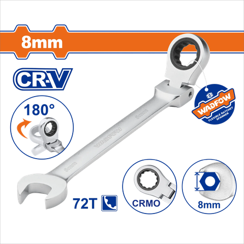 Cờ Lê Vòng Miệng Tự Động Lắc Léo 8mm WADFOW WSA6108