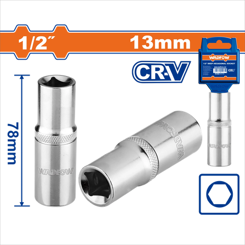 Đầu Tuýp Dài 1/2 inch-13mm WADFOW WSC7213