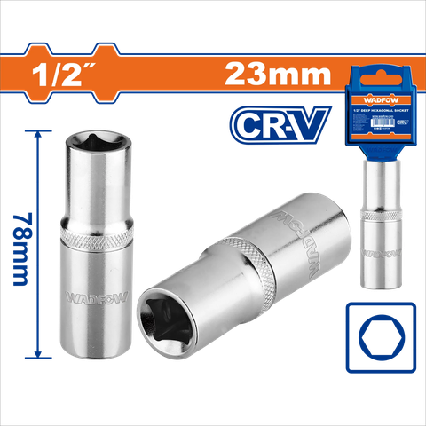 Đầu Tuýp Dài 1/2 inch-23mm WADFOW WSC7223