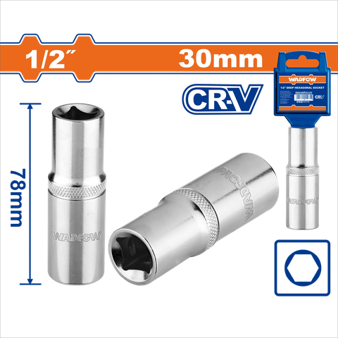 Đầu Tuýp Dài 1/2 inch-30mm WADFOW WSC7230