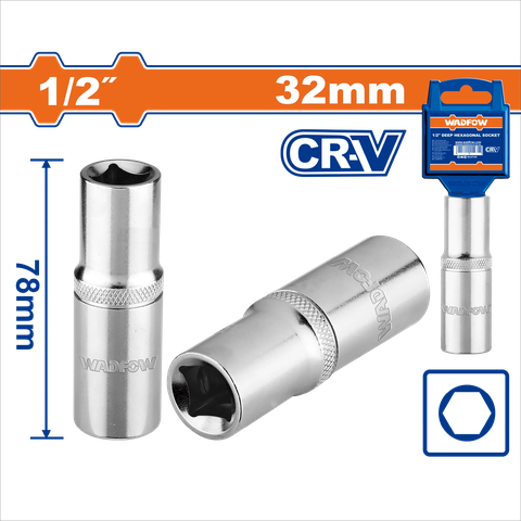 Đầu Tuýp Dài 1/2 inch-32mm WADFOW WSC7232