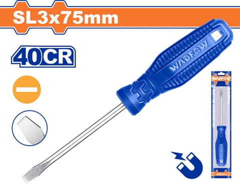 Tua vít dẹp SL3x75mm WADFOW WSD3933