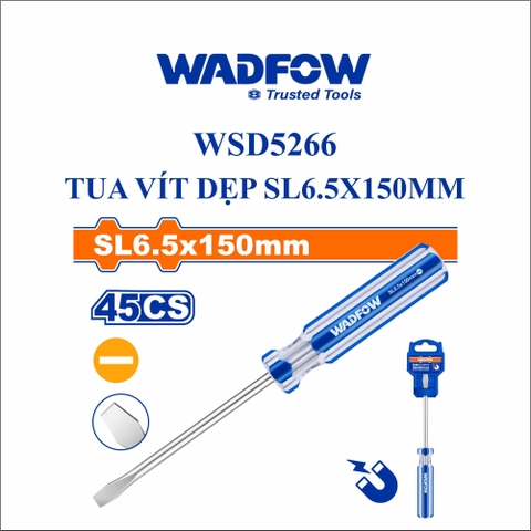 Tua Vít Dẹp SL6.5x150mm WADFOW WSD5266