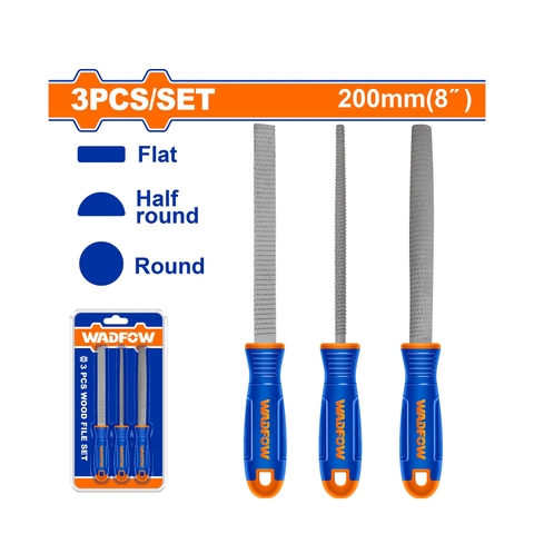 Bộ 3 Giũa Gỗ 200mm(8