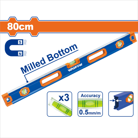 Thước Thủy Nam Châm Mạnh 80cm WADFOW WSL3G80
