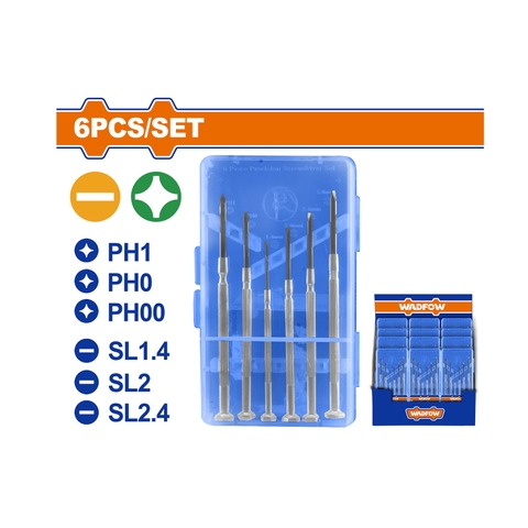 Bộ 6 Tua Vít Chính Xác WADFOW WSS2B26