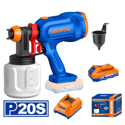 Máy Phun Sơn Dùng Pin 20V (1 Bộ Pin 1 5Ah) WADFOW WSU30662