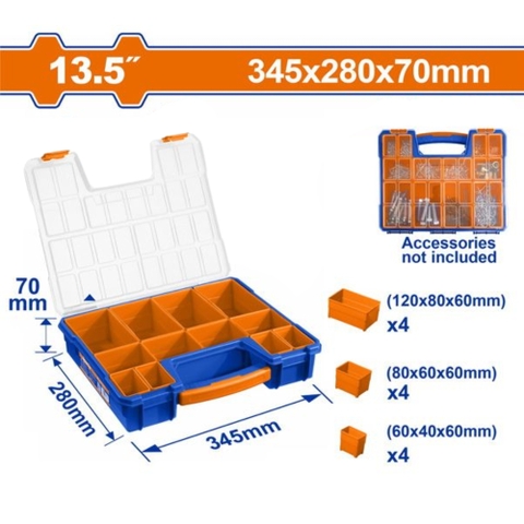 Hộp Đựng Linh Kiện 345mmx280mmx70mm WADFOW WTB1311