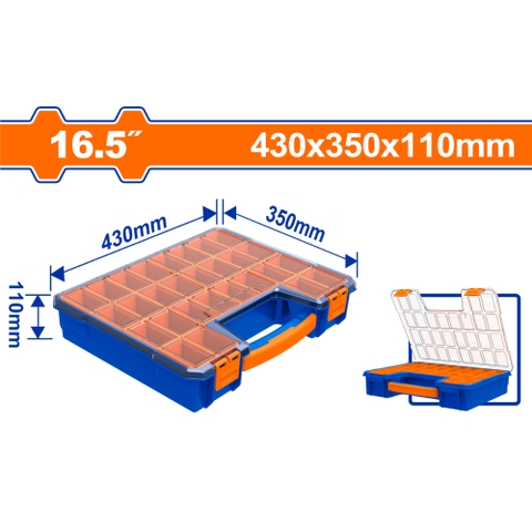 Hộp Đựng Linh Kiện 430mmx350mmx110mm WADFOW WTB1622