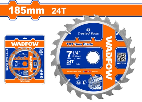 Lưỡi cưa gỗ 185mm 24T WadFow WTC1K04