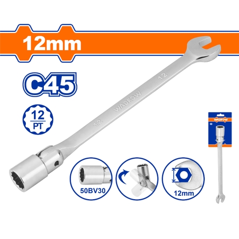 Cờ lê tuýp lắc léo 12mm WadFow WTH1E12