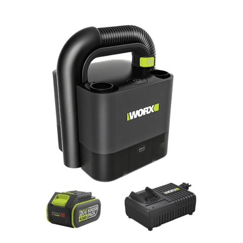 Máy Hút Bụi Ô Tô Dùng Pin 20V (1 Pin 4.0Ah, 1 Sạc 6A) Worx WU035.14.6B