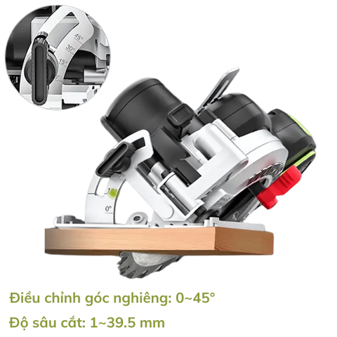 Máy Cưa Đĩa Dùng Pin 20V Worx WU535.14.6B (1 Pin 4.0Ah, 1 Sạc 6A)