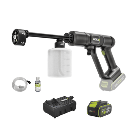 Máy Hút Bụi Dùng Pin 20V (1 Pin 4.0Ah, 1 Sạc 6A) Worx WU623.14.6B