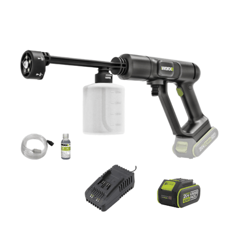 Máy Hút Bụi Dùng Pin 20V (1 Pin 4.0Ah, 1 Sạc 2A) Worx WU623.14.2B