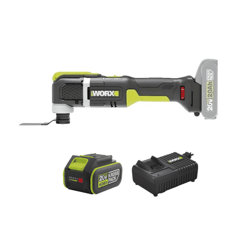 Máy Cắt Rung Dùng Pin (1 Pin 5.0Ah, 1 Sạc 6A) Worx WE696.15.6B