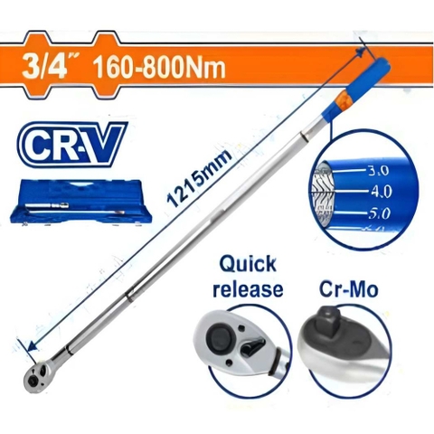 Cờ Lê Lực 160-800Nm WADFOW WWQ4D34