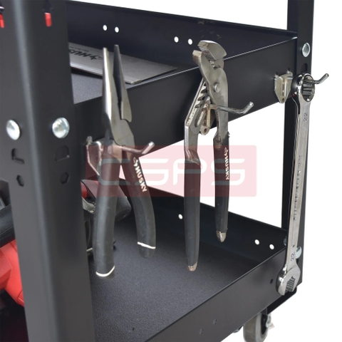 Xe Đẩy Đựng Đồ Nghề Di Động 3 Ngăn CSPS - Ngang 71cm có vách lưới & hộc kéo