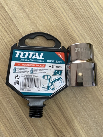 Đầu Tuýp 6 Góc 1/2 inch 21mm Total THTST12211