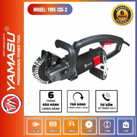 Máy Cắt Tường 2 Lưỡi Chuyên Nghiệp Yamasu YMS-135-2